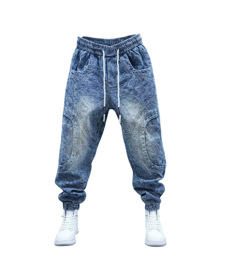 Trendy Embroidered Loose Hip Hop Jeans