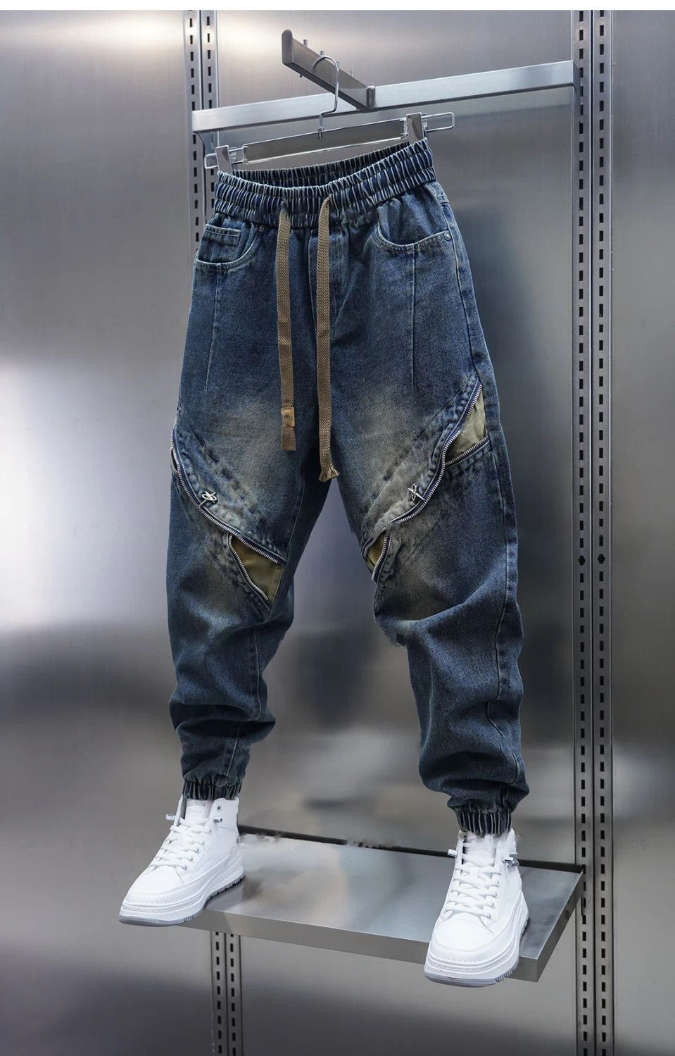 Trendy Patchwork Harajuku Hip-Hop Street Jeans