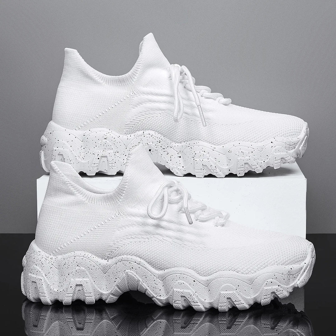 Lightweight Breathable Knit Slip-On Sneakers