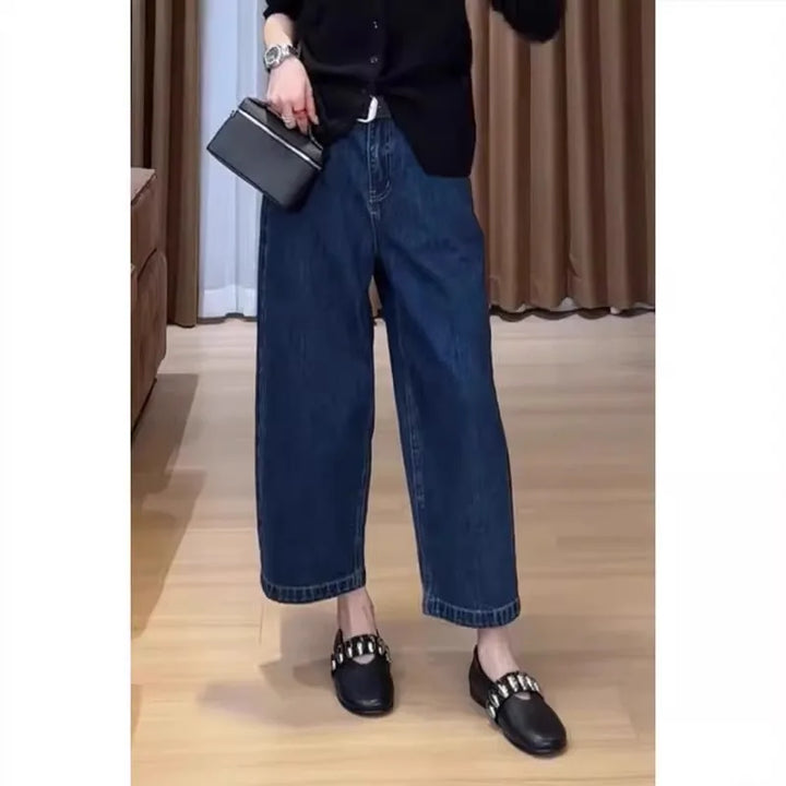 Trending Slim Straight-Leg Loose Jeans