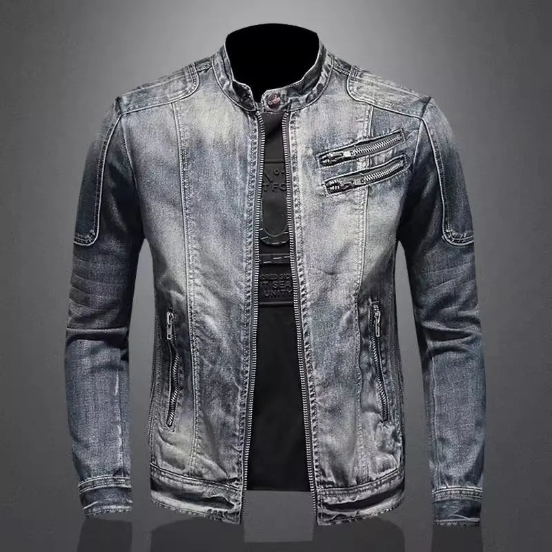 European Style  Vintage  Denim Jacket