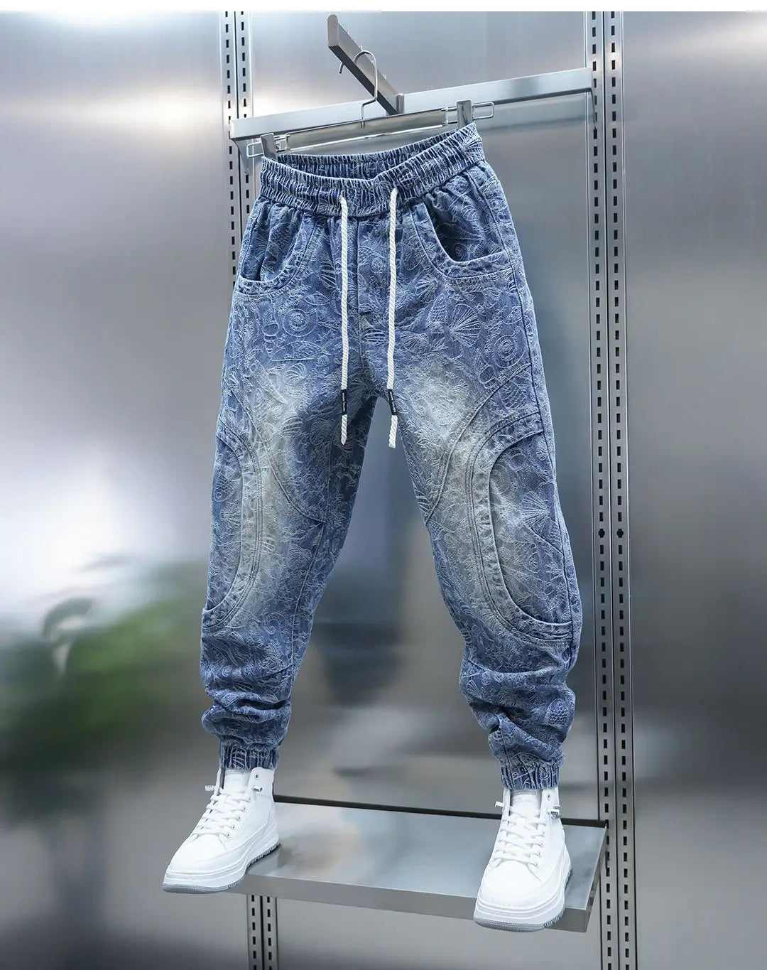 Trendy Embroidered Loose Hip Hop Jeans
