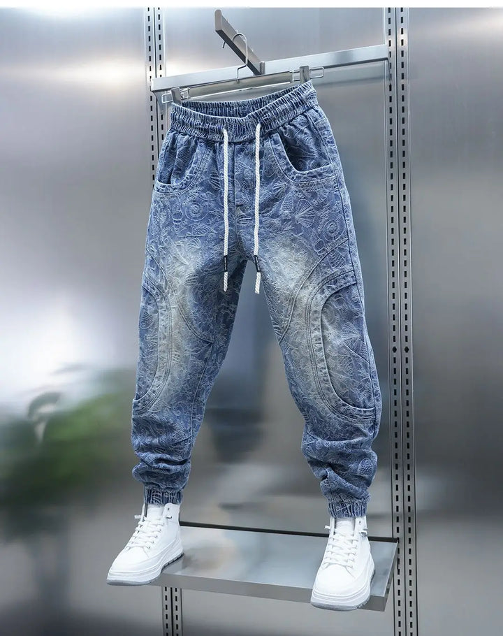 Trendy Embroidered Loose Hip Hop Jeans