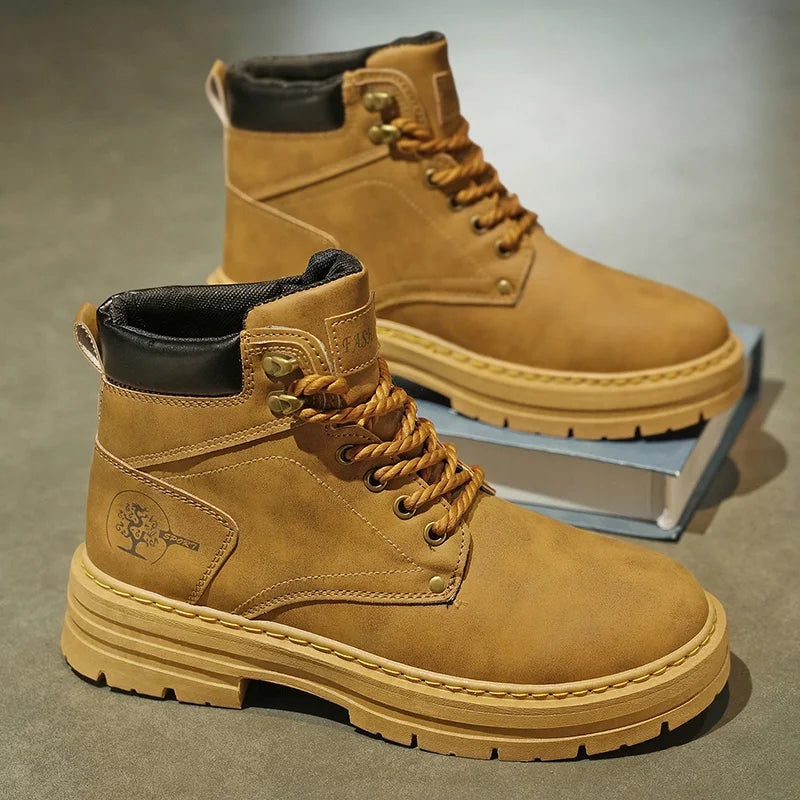 British Style High-Top Boots