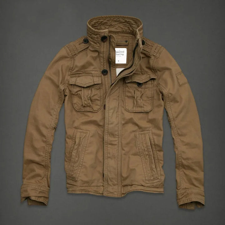 Heavyweight Wash Cotton Military Camouflage Jacket