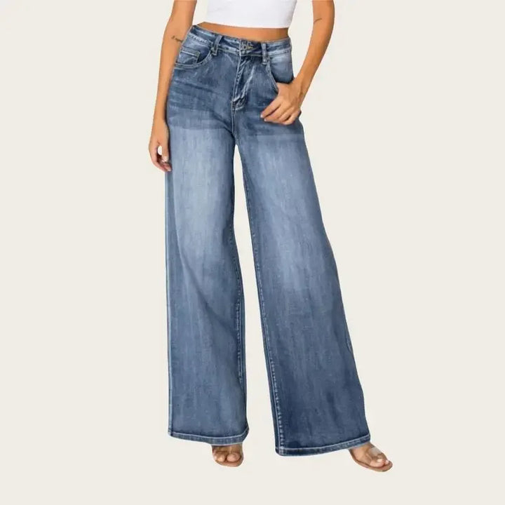 Retro Loose Straight Denim Jeans