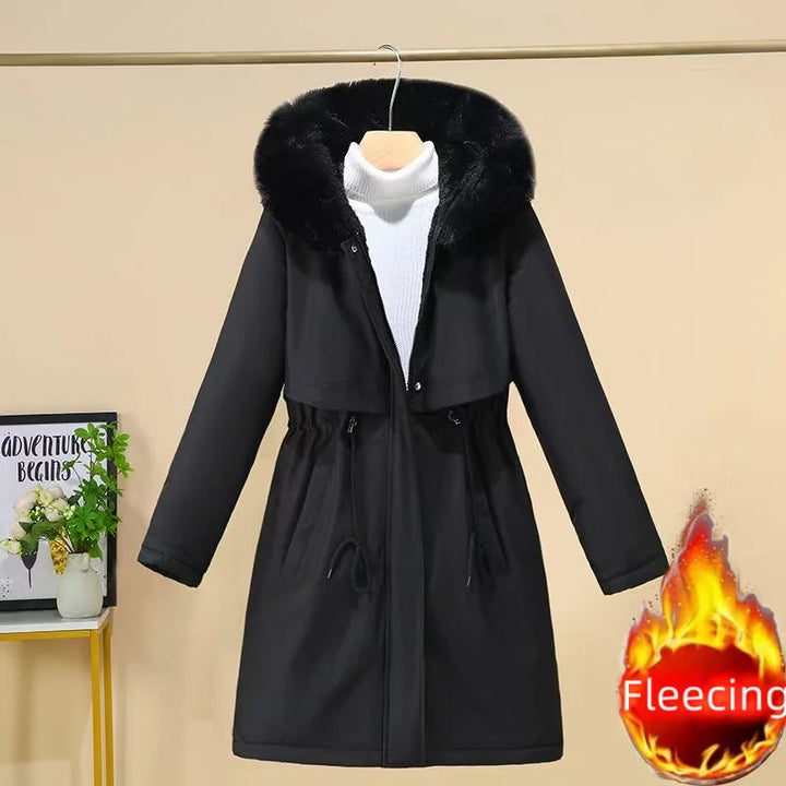 Elegant Fleece-lined Padded Winter Jacket