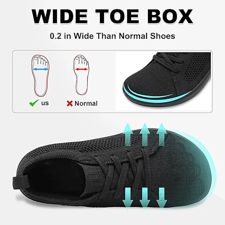 Lightweight Breathable Zero Soles Unisex Sneakers