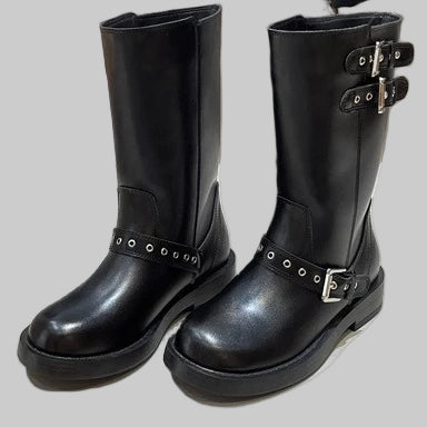 Medium Tube Short Platform Knight Boots