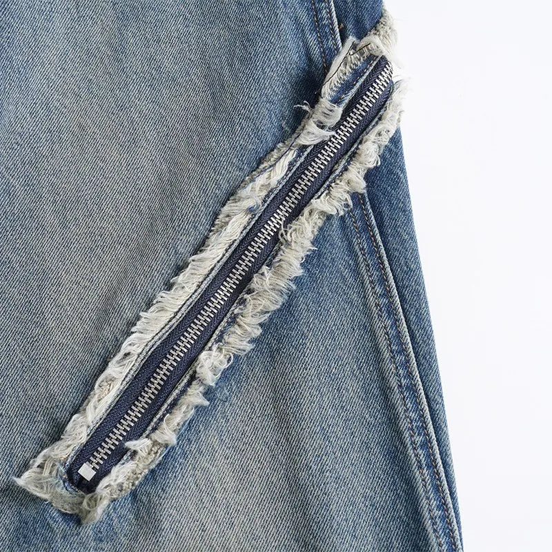 Vintage Distressed Grunge Cargo Jeans