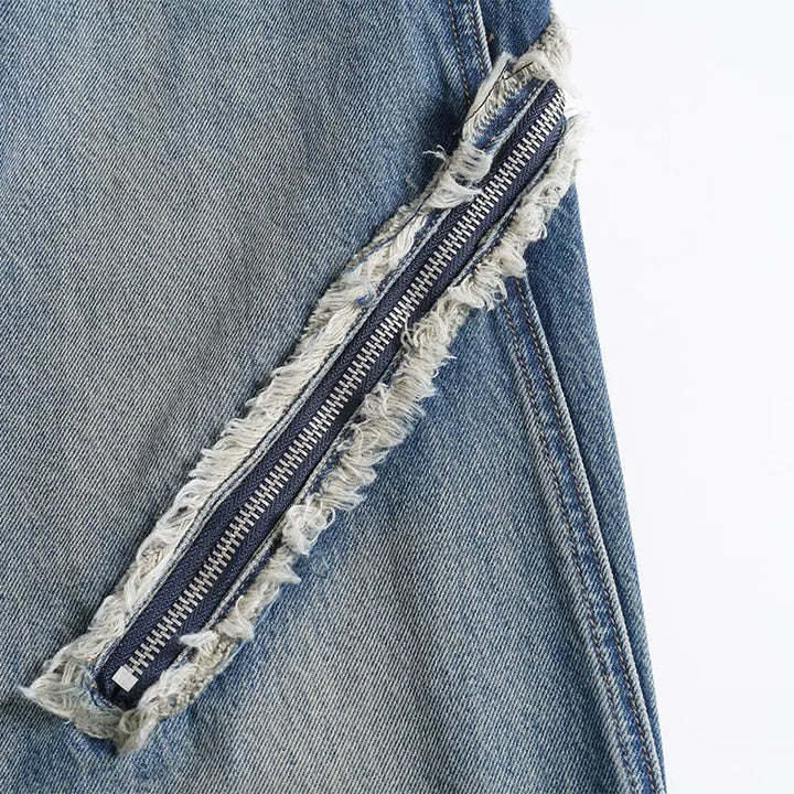 Vintage Distressed Grunge Cargo Jeans