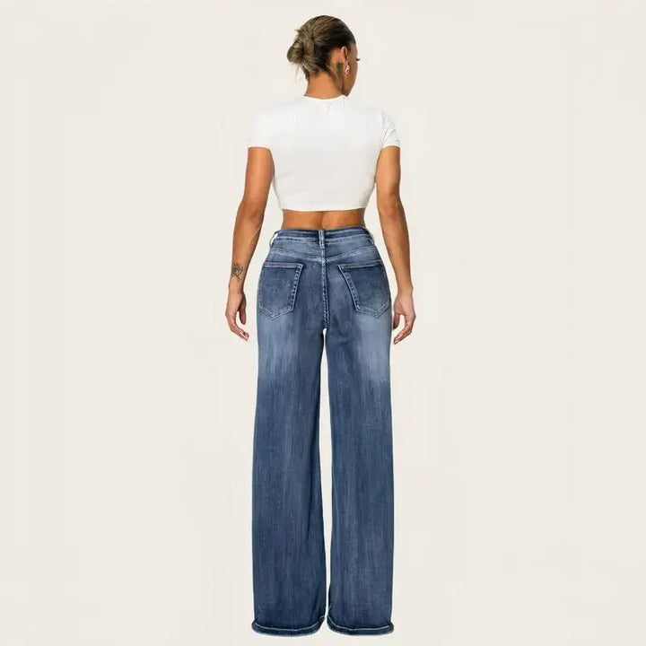 Retro Loose Straight Denim Jeans