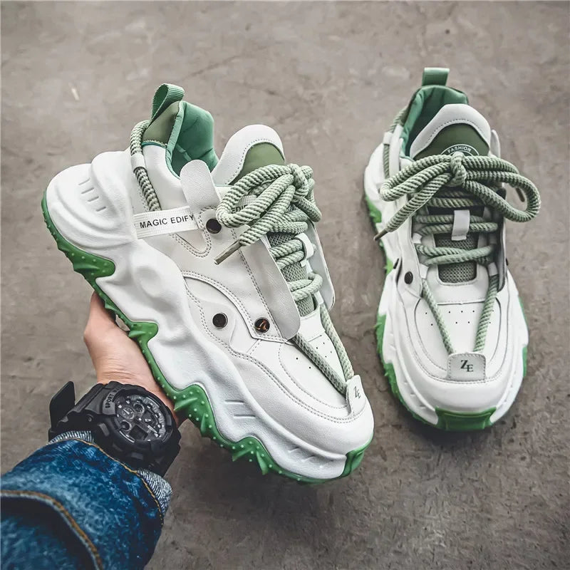 Light Luxury Non-slip Wear-resistant Chunky Sneakers