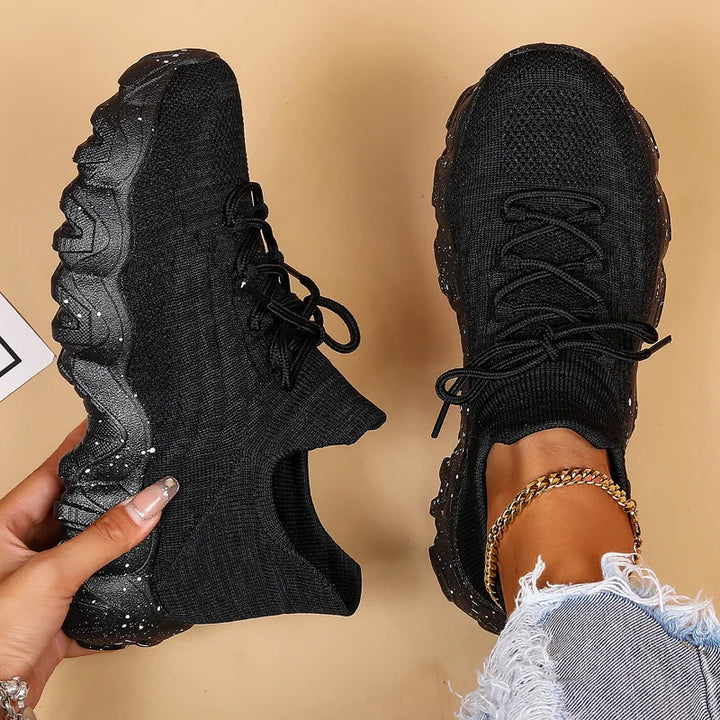 Lightweight Breathable Knit Slip-On Sneakers