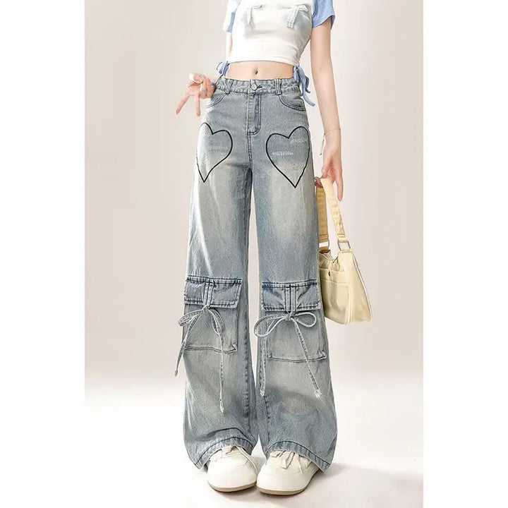 Loose Fit Cargo Jeans