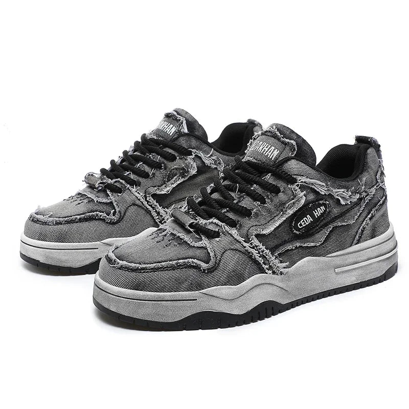 Retro Denim Skate Shoes