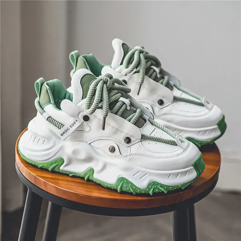 Light Luxury Non-slip Wear-resistant Chunky Sneakers