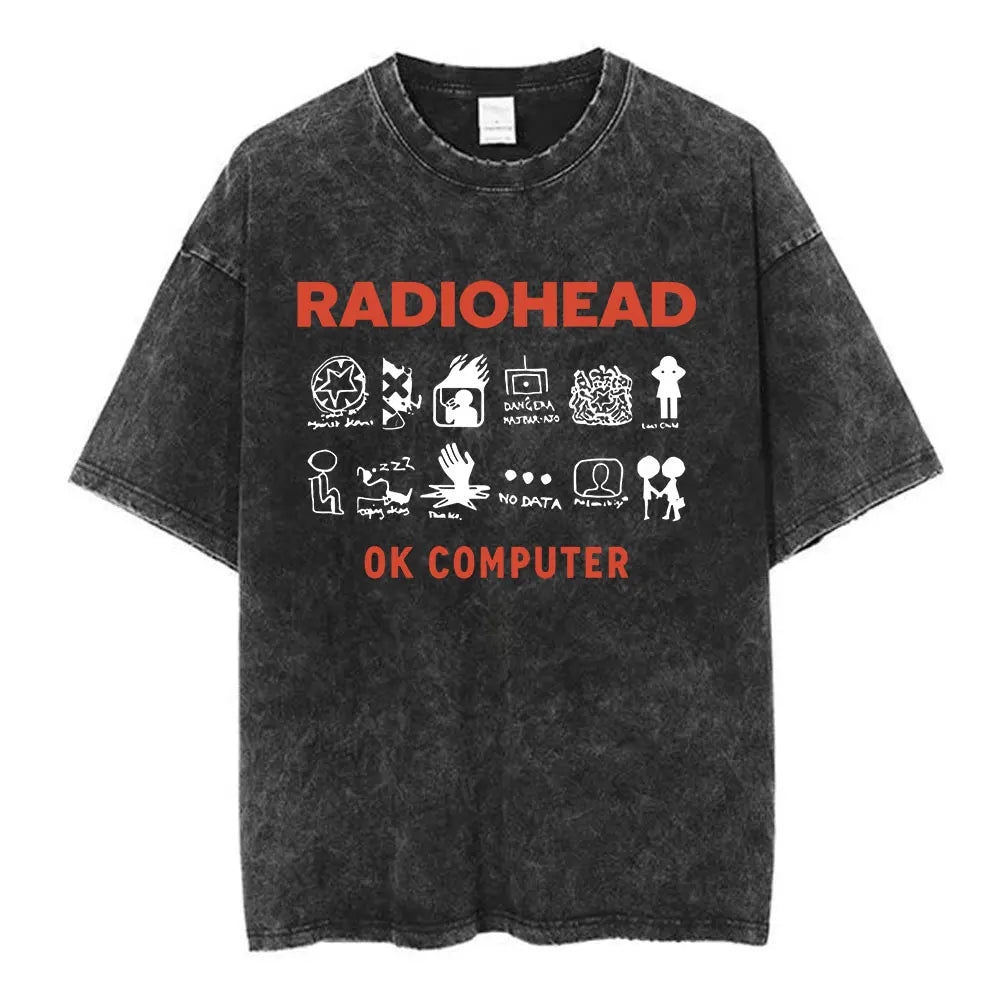Radiohead Unisex Washed Cotton Tees