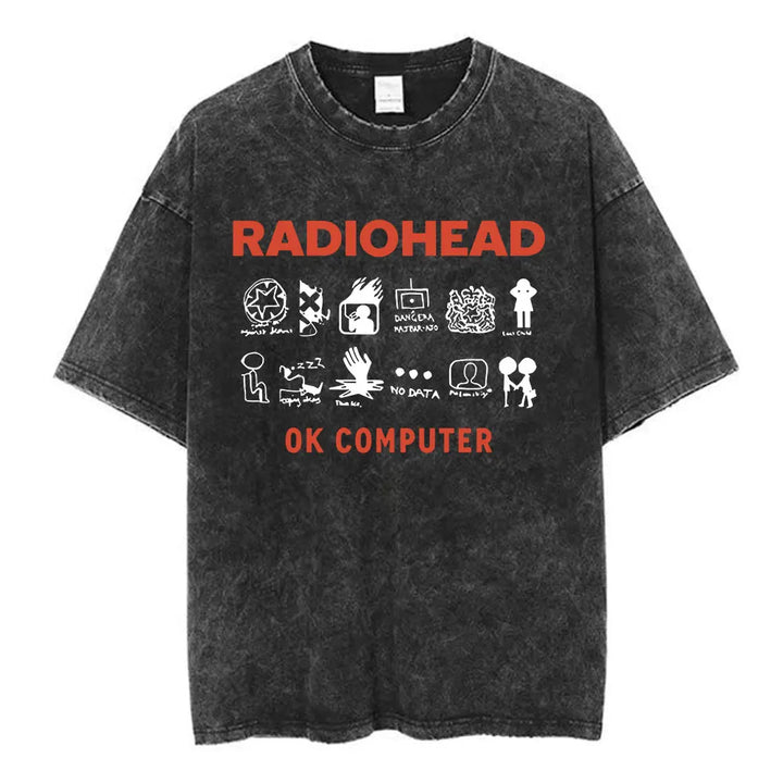 Radiohead Unisex Washed Cotton Tees