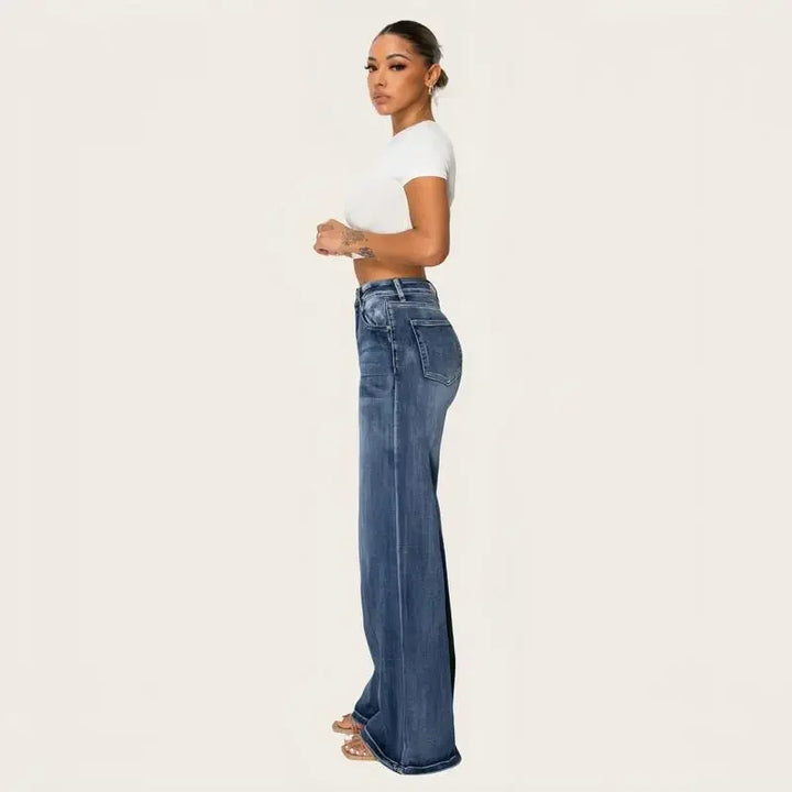 Retro Loose Straight Denim Jeans