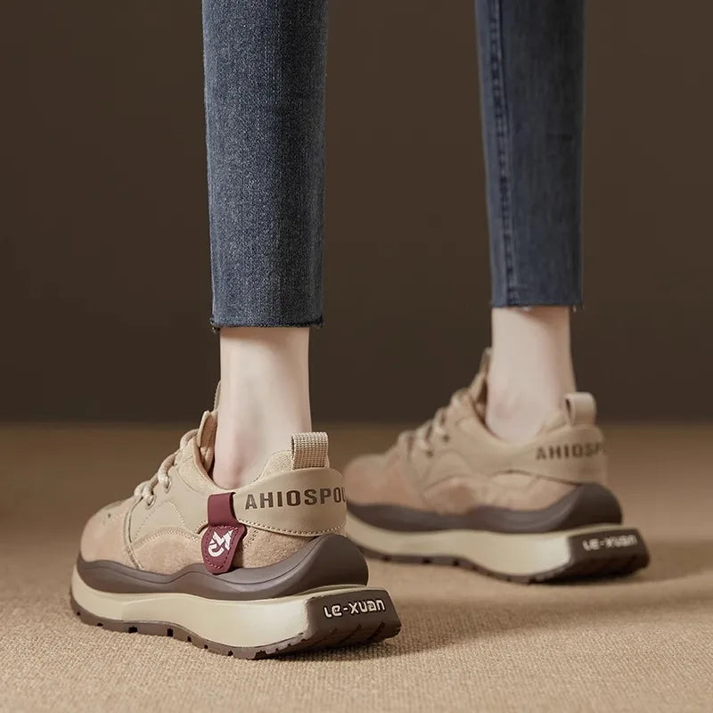 Retro Luxury Suede Sneakers