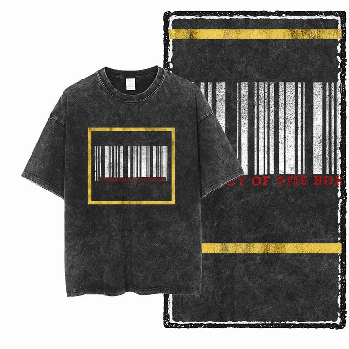Unisex Acid Washed Graphic Cotton T-Shirt