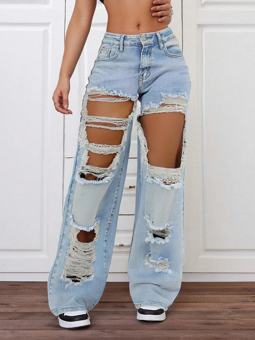 Extreme Ripped Distressed Jeans