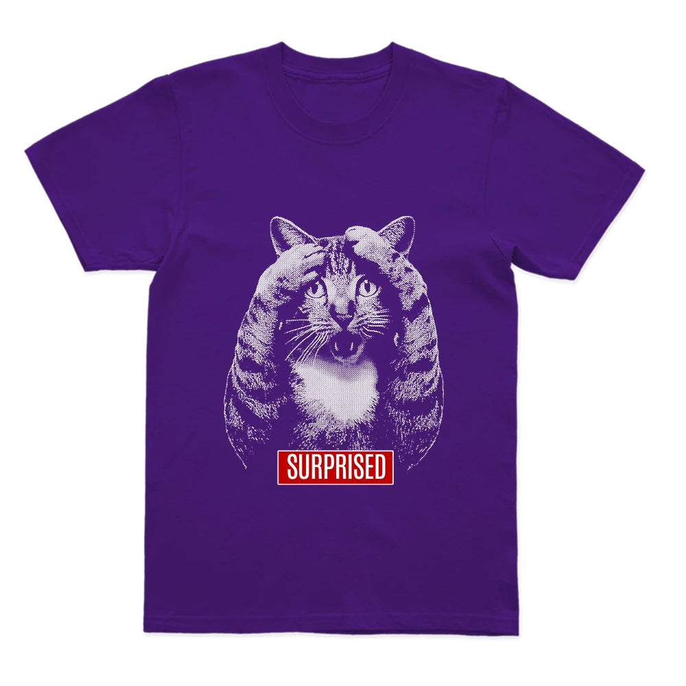 Surprise Cat Graphic T-Shirt