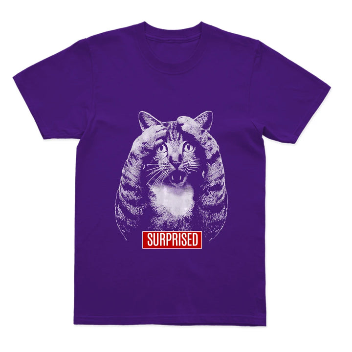 Surprise Cat Graphic T-Shirt