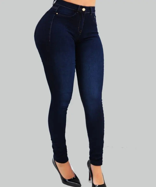 Sexy High-Waisted Slim Shaping Denim Jeans
