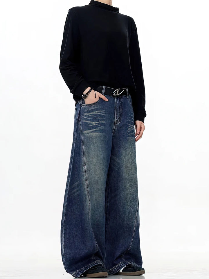 Y2K Retro Washed Baggy Jeans