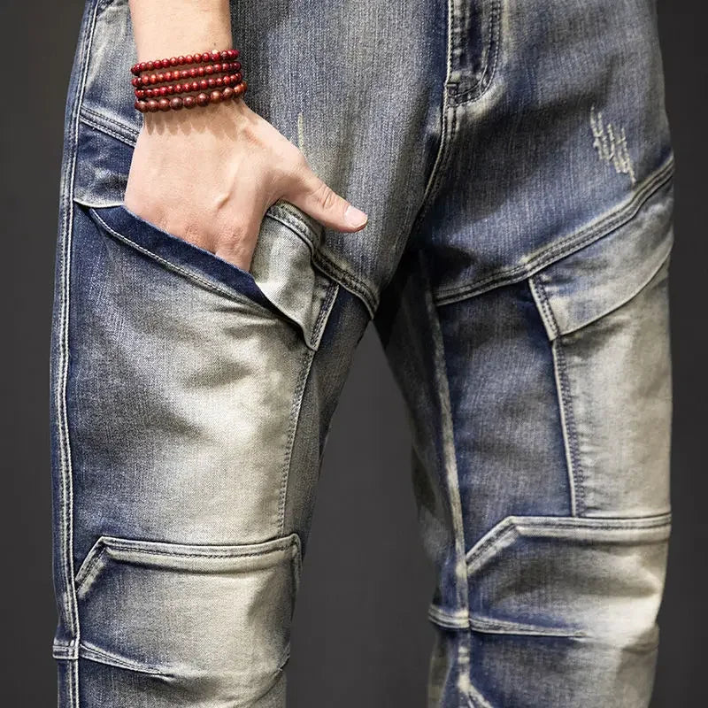 Multi-pocket Straight Fit Y2K Cargo Jeans