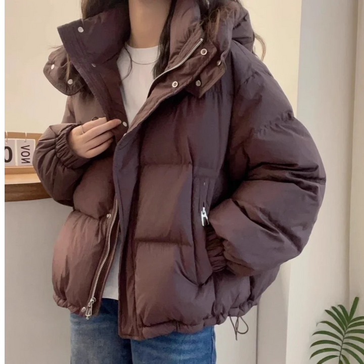 Korean-Style Loose Hooded Jacket