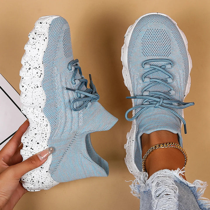 Lightweight Breathable Knit Slip-On Sneakers