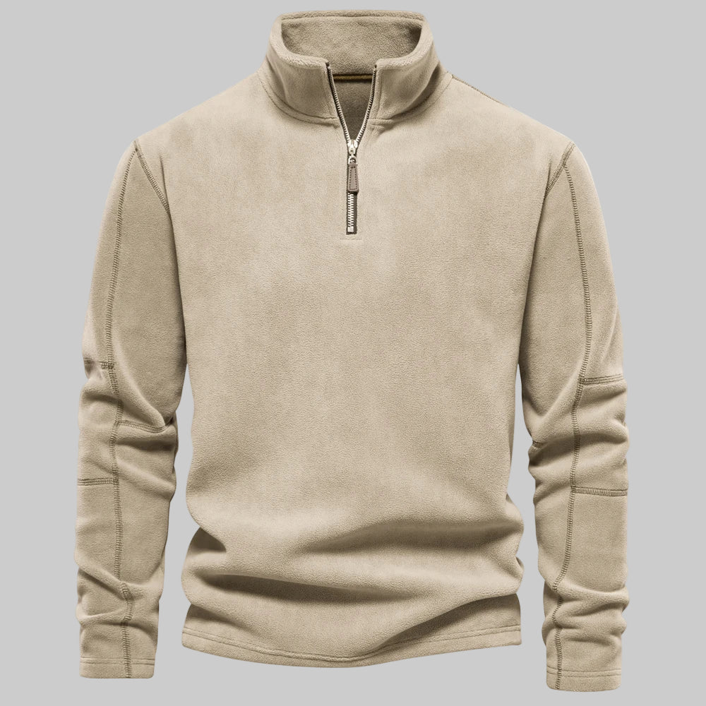 Warm Fleece Softshell Pullover Sweatshirt