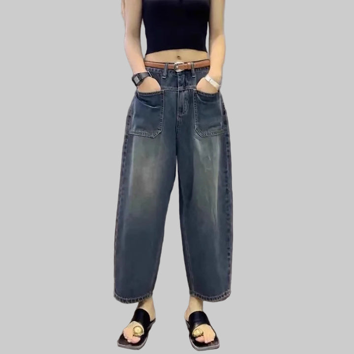 Cropped Wide-Leg Jeans
