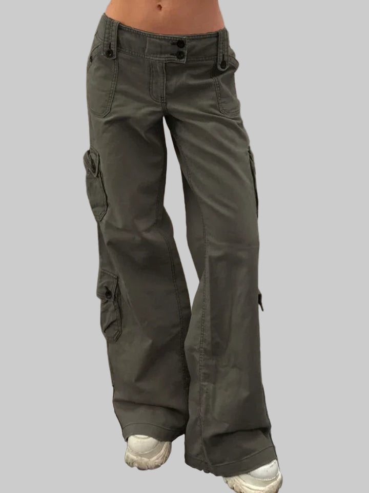 Y2K Low Waist  Denim Cargo Pants