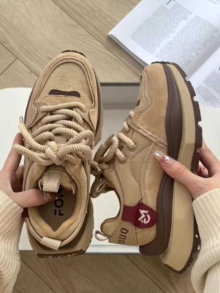 Retro Luxury Suede Sneakers