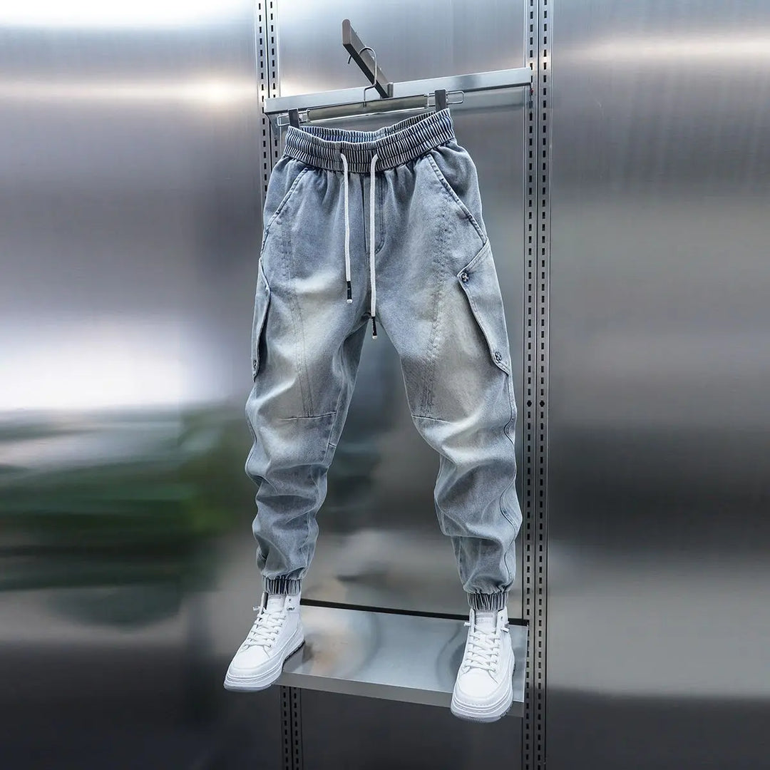 Blue Harem Streetwear Jogger Jeans