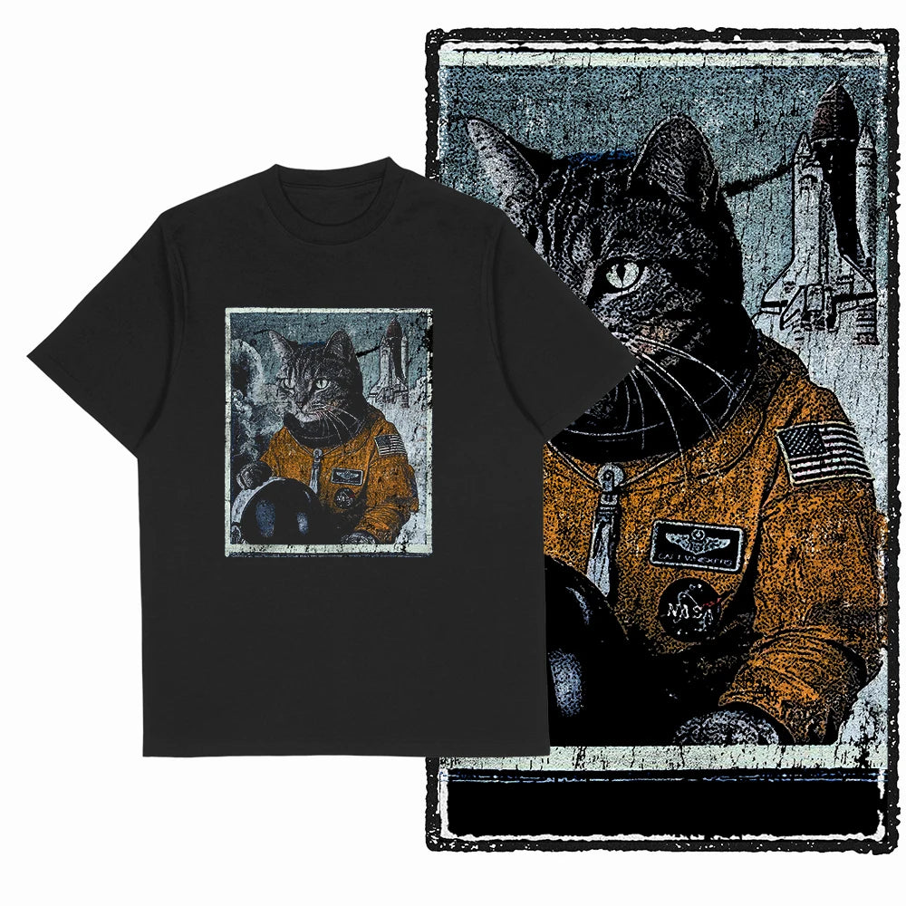 Surprise Cat Graphic T-Shirt
