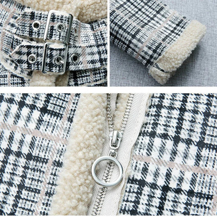Thick Lamb Wool Velvet Parker Overcoat