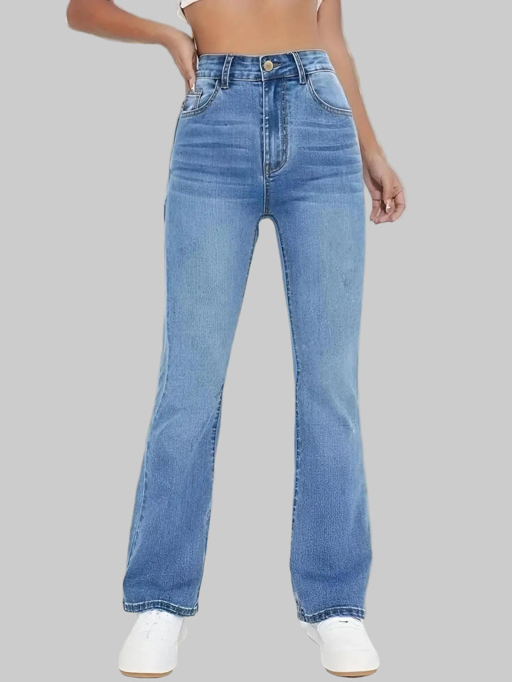 Trendy High-Waisted Slimming Jeans
