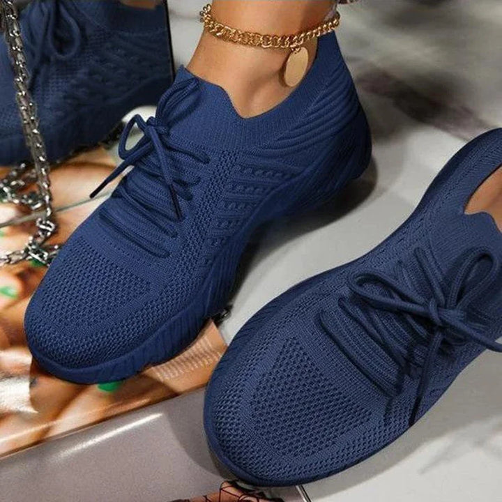 Breathable Mesh Casual Lace-Up Sneakers