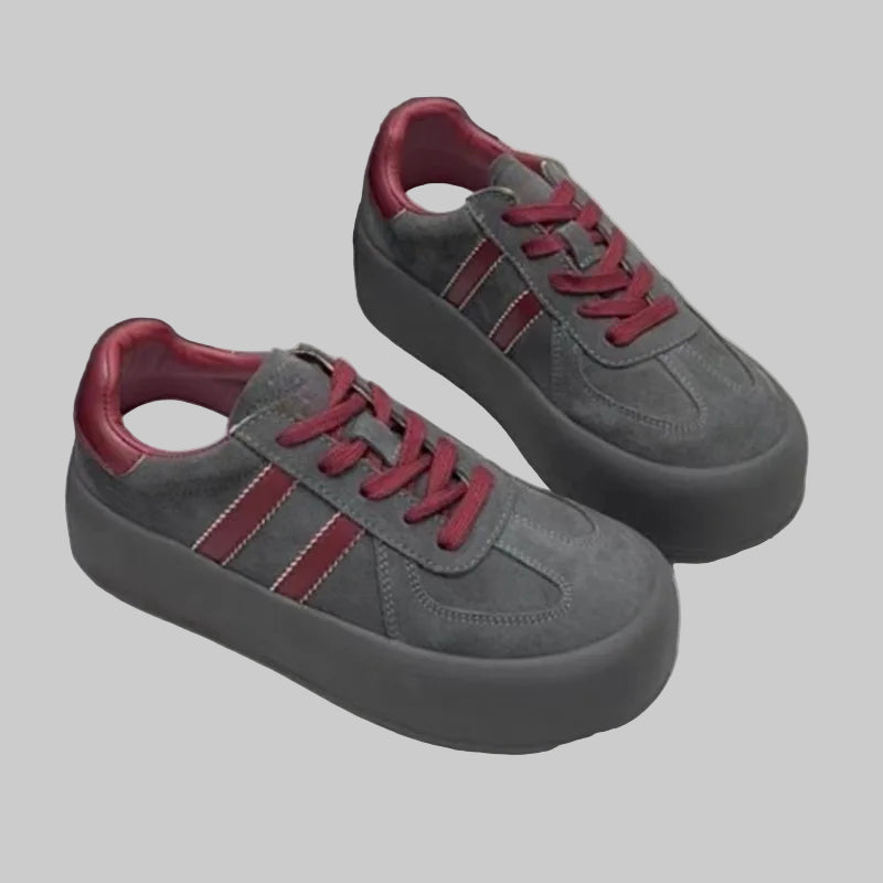 Casual Lace-Up durable vulcanized Sneakers