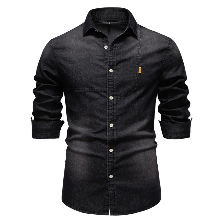 Premium Cotton Denim Long Sleeve Shirts