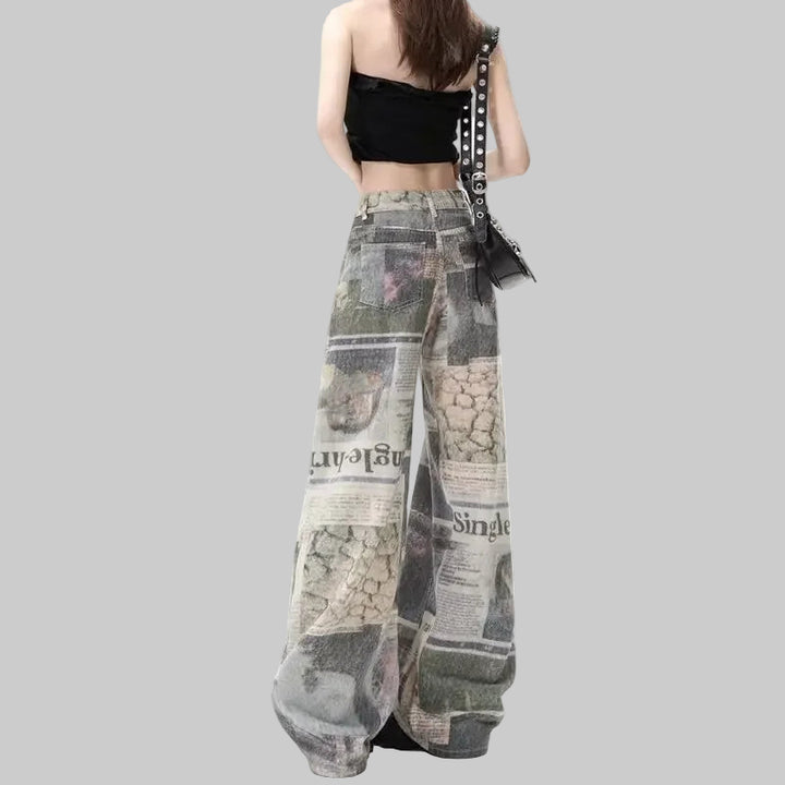 Chic American Wide-Leg Floor-Length Cargo Pants