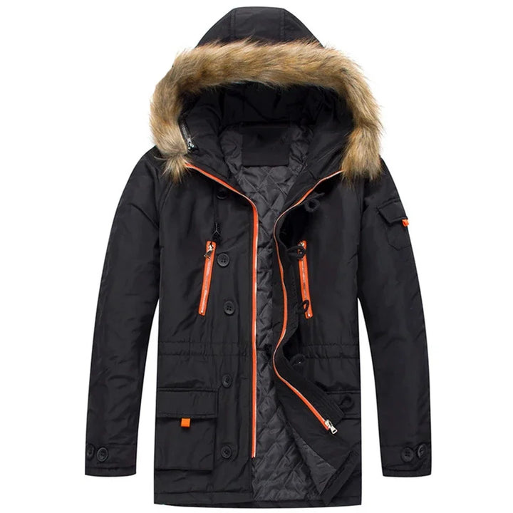 Fur Hooded Parkas Winter Jacket