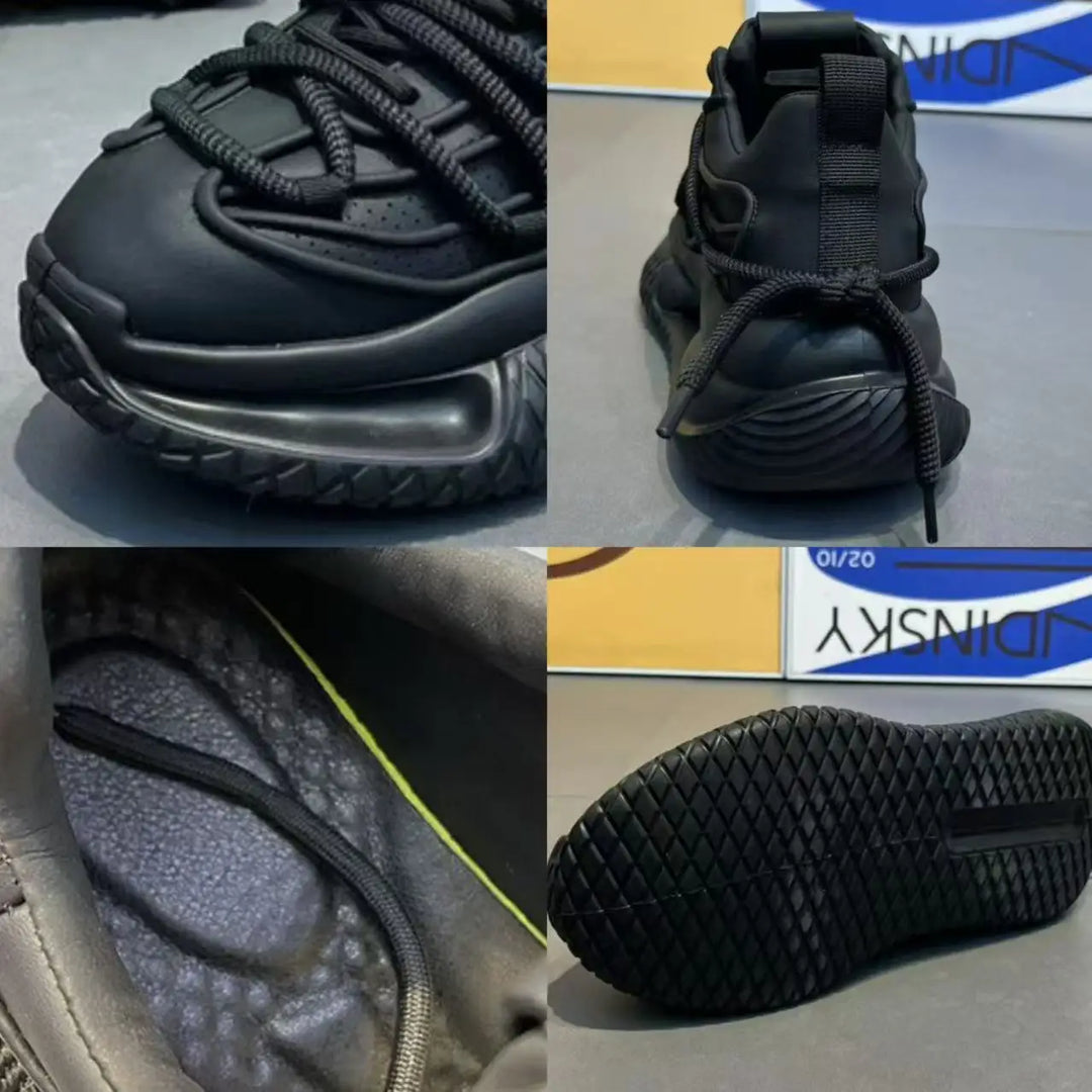 Lace-Up Solid Color Chunky Sneakers