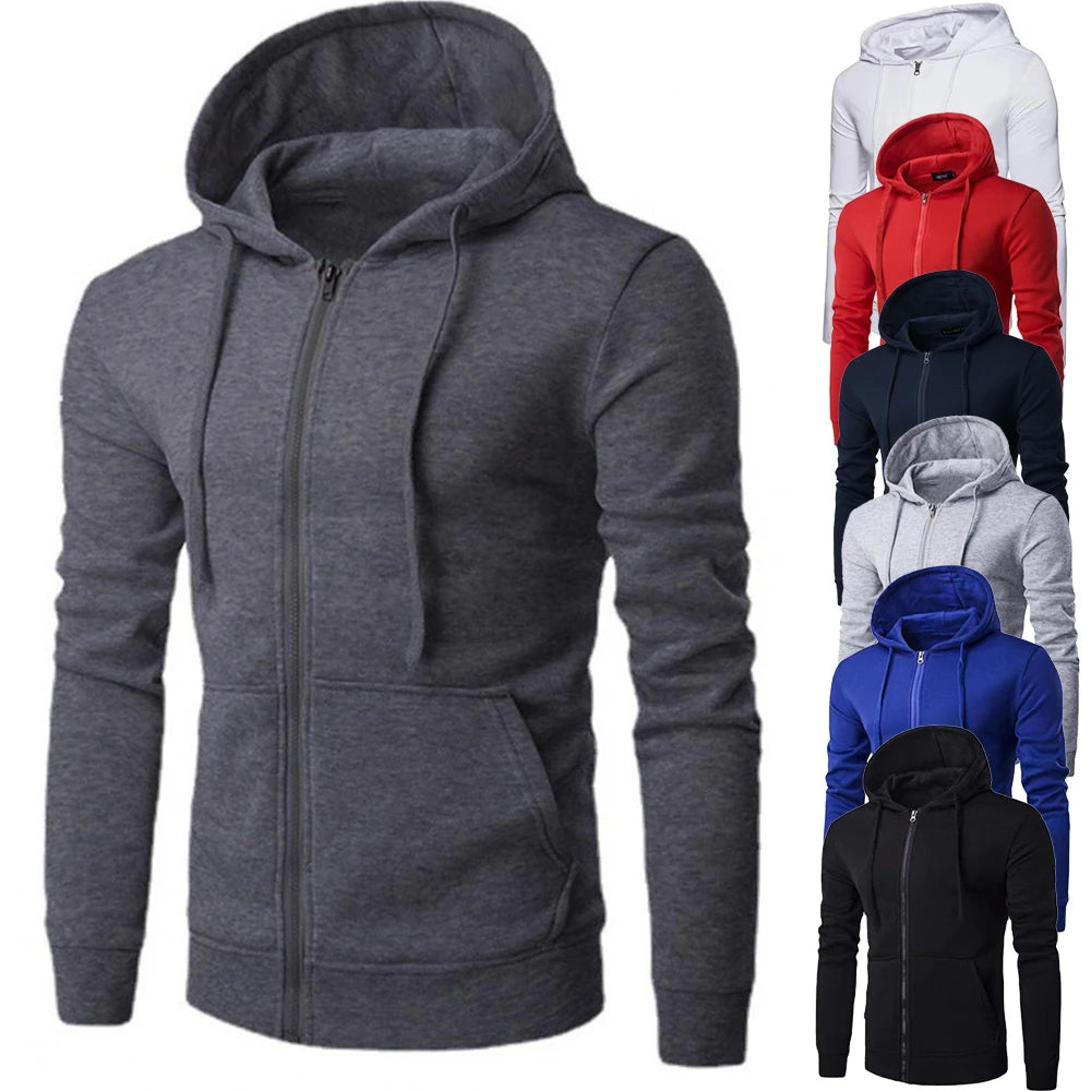 Slim Fit Long Sleeve Hoodies
