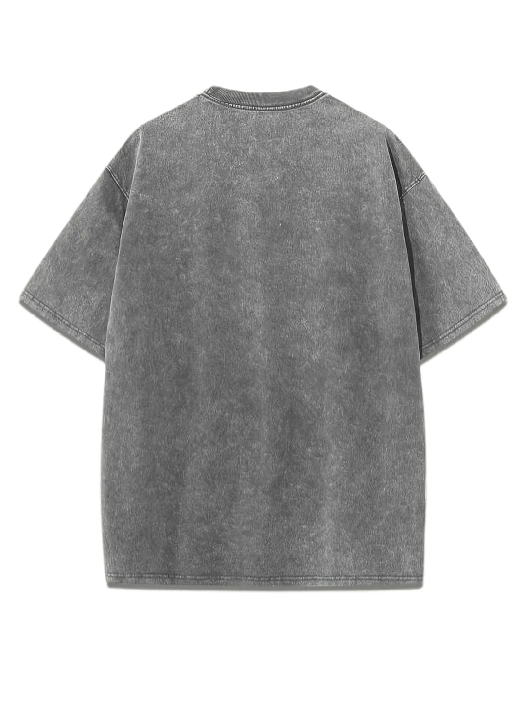 NY Letter Print Acid Washed T-Shirt